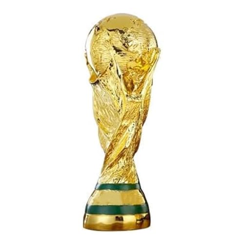 DAOIDE 2022 World Cup Trophy Real Size World Cup Trophy Replica Resin Soccer Collectibles World Series Trophy Sports Fan Trophy Gold Bedroom Office Desktop Decor (5.1 Inches)